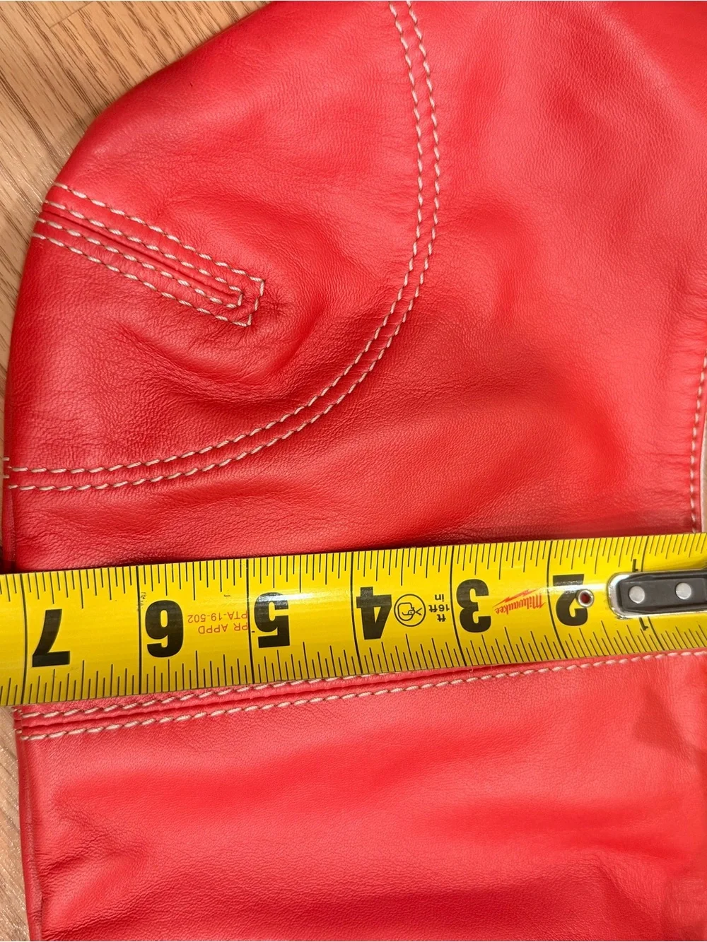 NWT Free People Red Leather Hobo Crescent Shoulder Bag